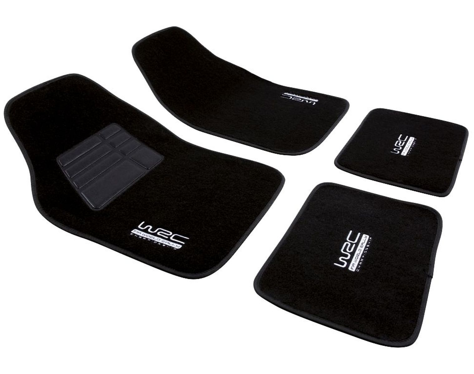WRC Autoteppich, 4-teilig, schwarz