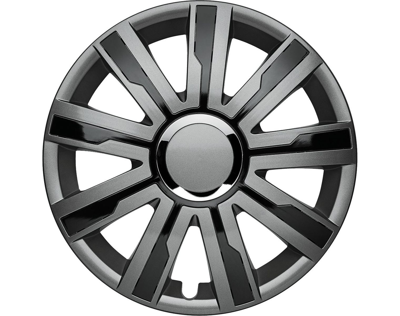 ALBRECHT MASTER LINE Enjoliveur Mirage V Plus, gris/noir, 15", jeu de 4