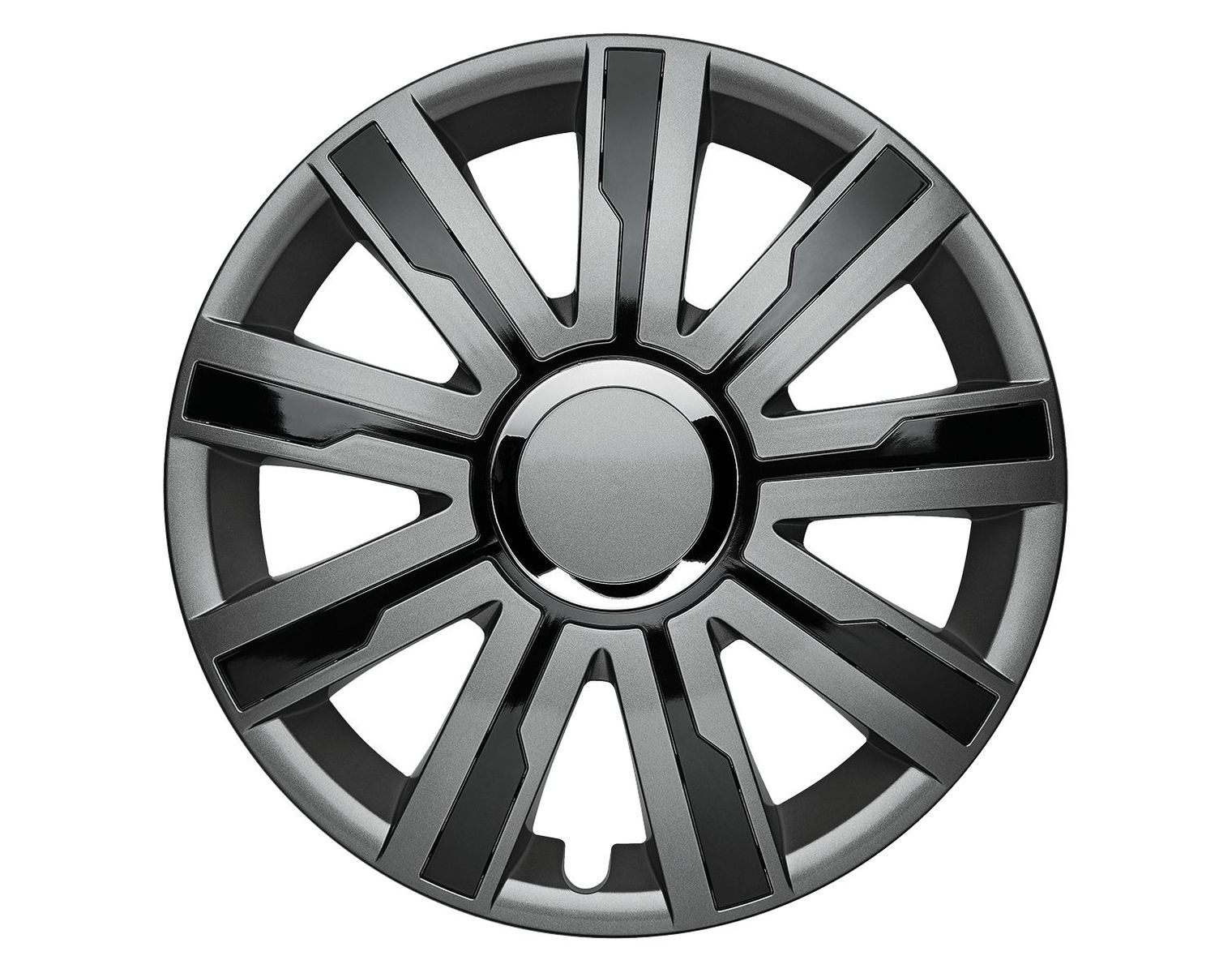 ALBRECHT MASTER LINE Enjoliveur Mirage V Plus, gris/noir, 16", lot de 4