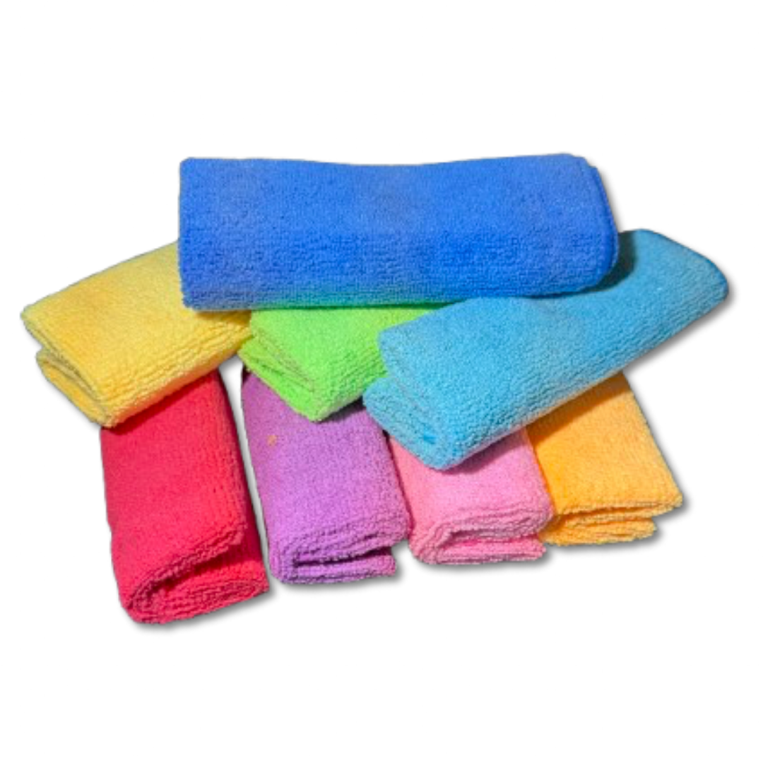 Lot de chiffons microfibres. 8 pièces.