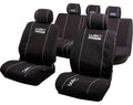 WRC Sitzbezug-Set, 5-teilig, universal, schwarz