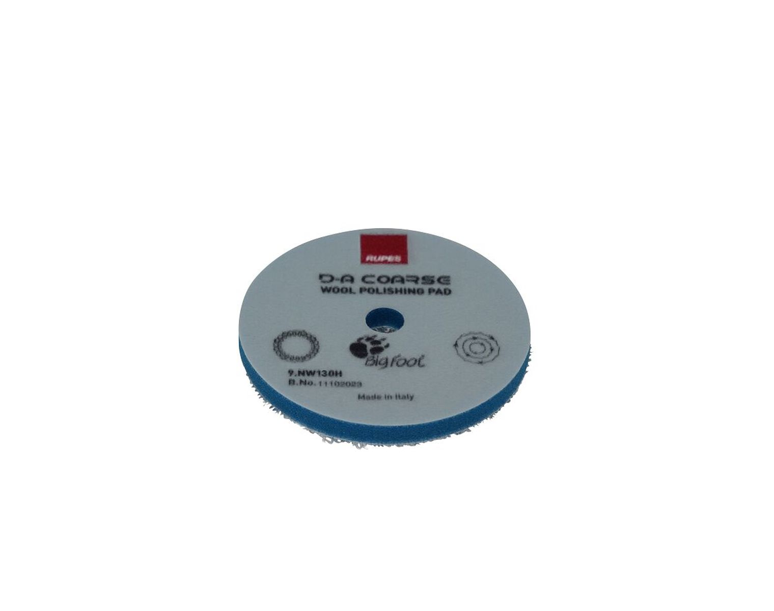 RUPES Pad de polissage en laine D-A COARSE, bleu, 130 mm