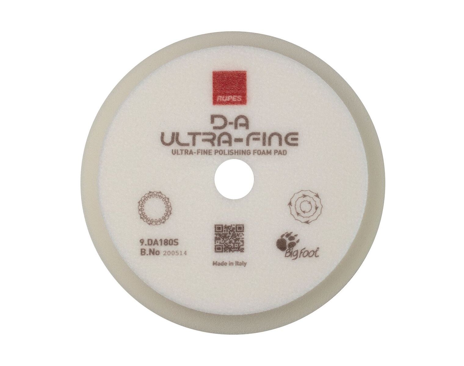 RUPES tampon de polissage D-A ULTRA-FINE, blanc, 150mm