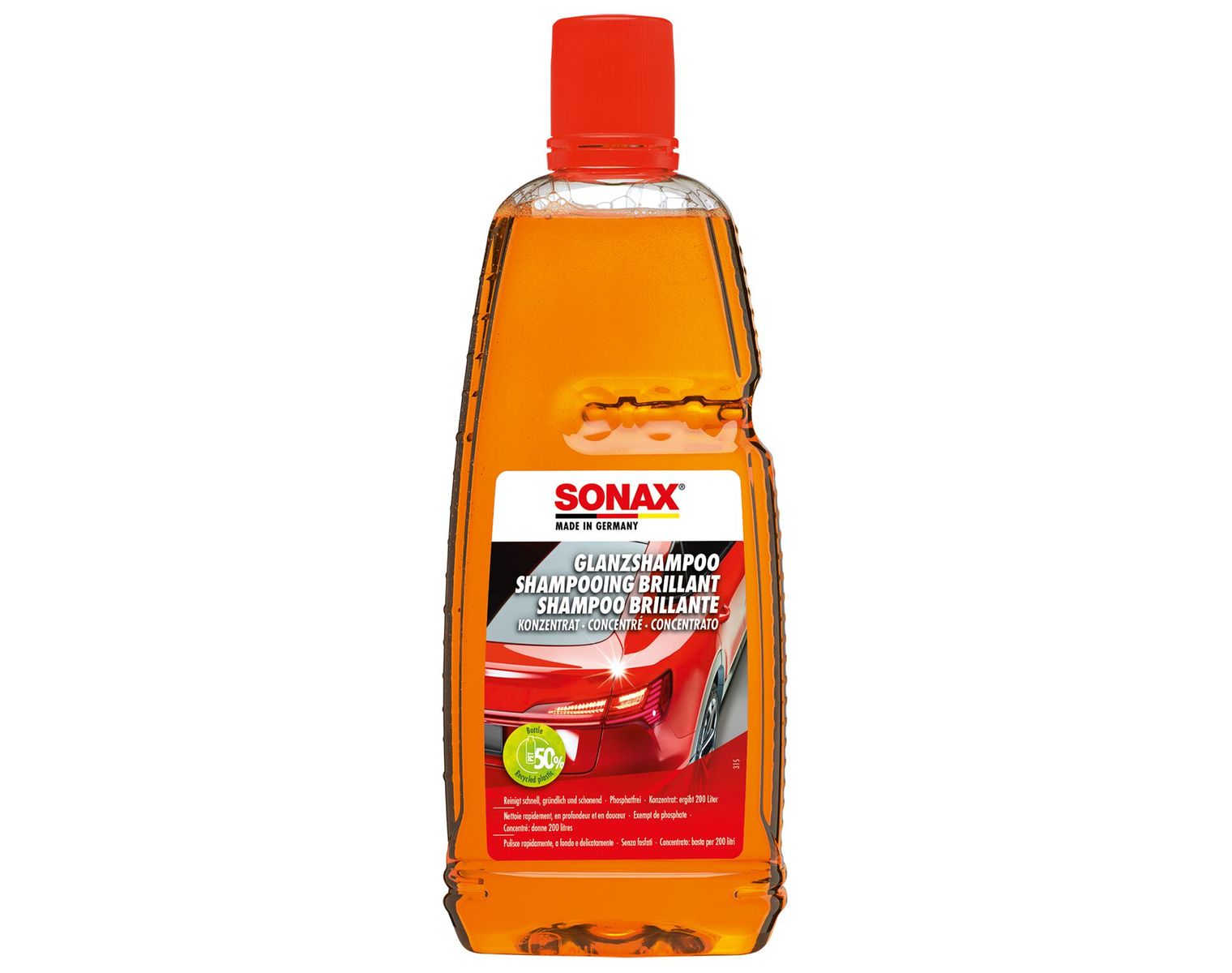 SONAX Concentré de shampoing brillant, bouteille de 1 litre