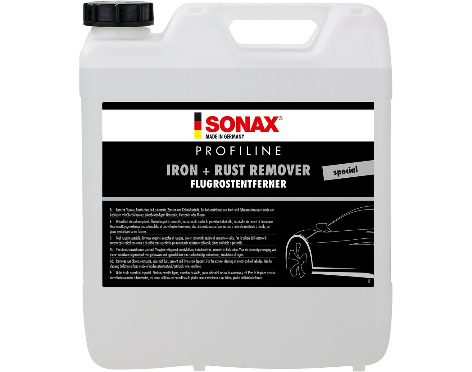 SONAX PROFILINE FlugrostEntferner Spezial, 513, Bidon à 10 Liter