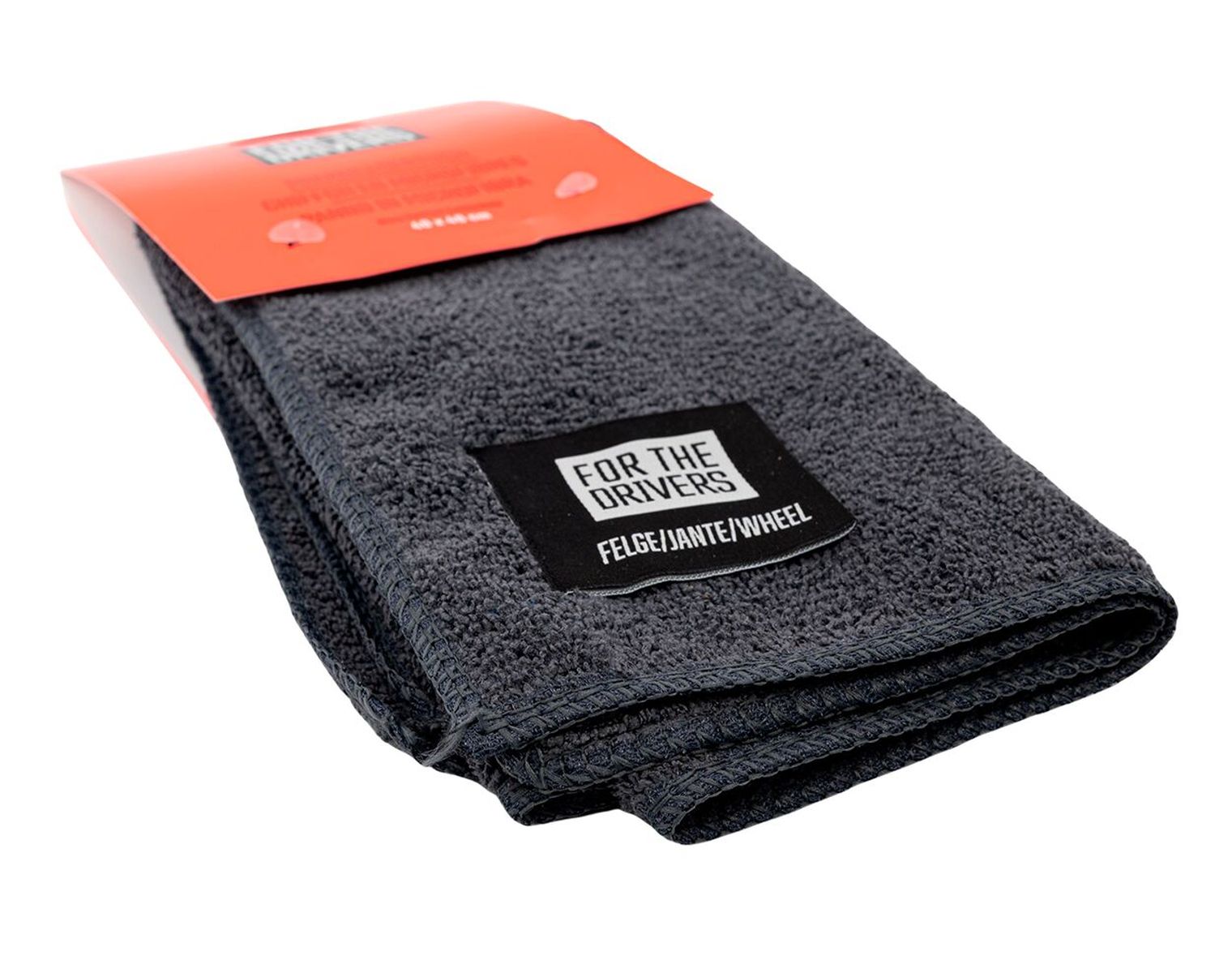FOR THE DRIVERS Chiffon microfibre pour jantes, 40x40 cm, gris