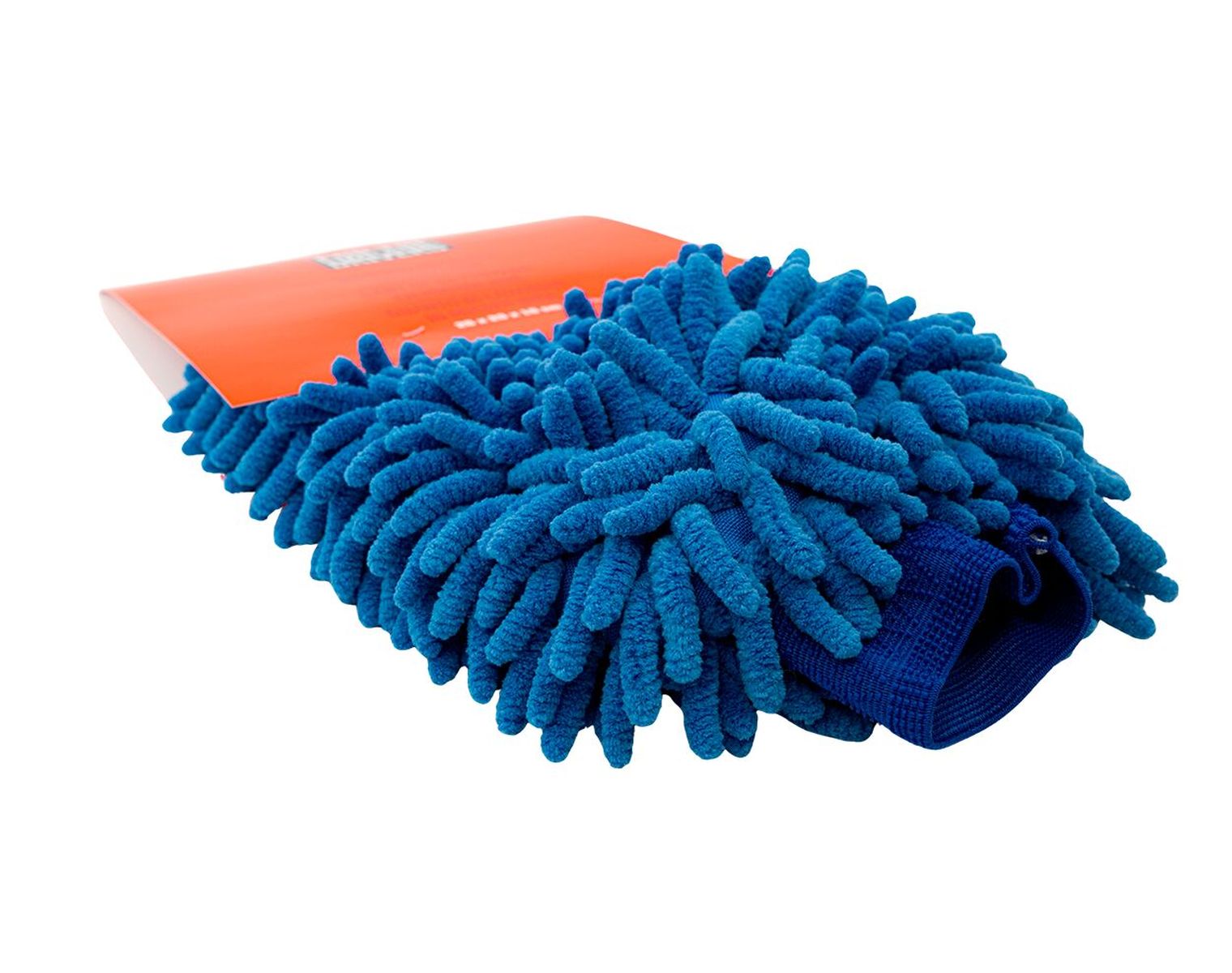 POUR LES CONDUCTEURS Gant de lavage microfibre poils longs, bleu
