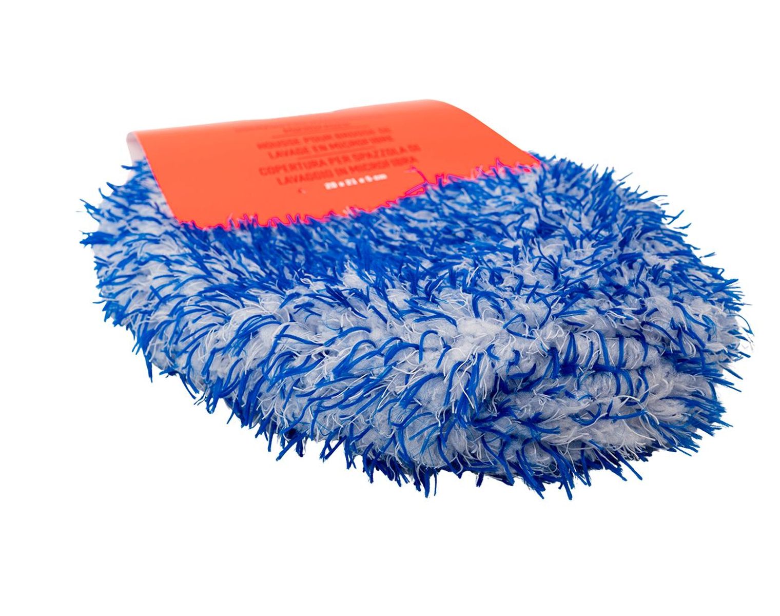 POUR LES CONDUCTEURS Housse microfibre pour brosse de lavage, bleu blanc